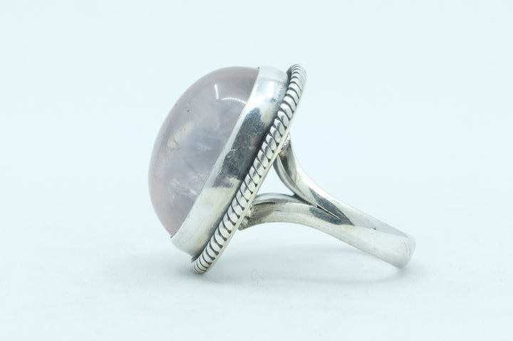 Sterling Silver Rose Quartz Ring