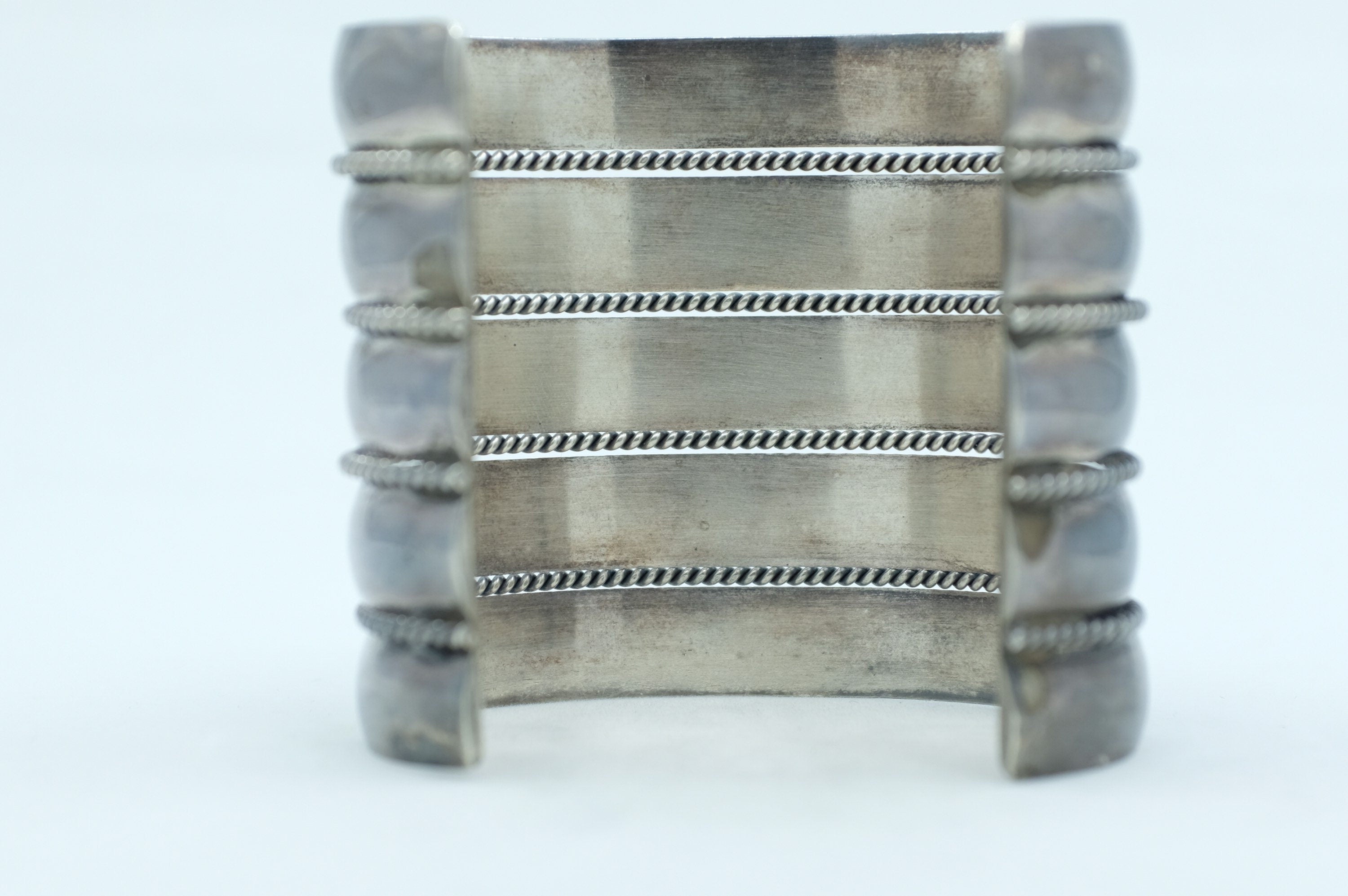 Sterling Silver Tahe Navajo Cuff Bracelet