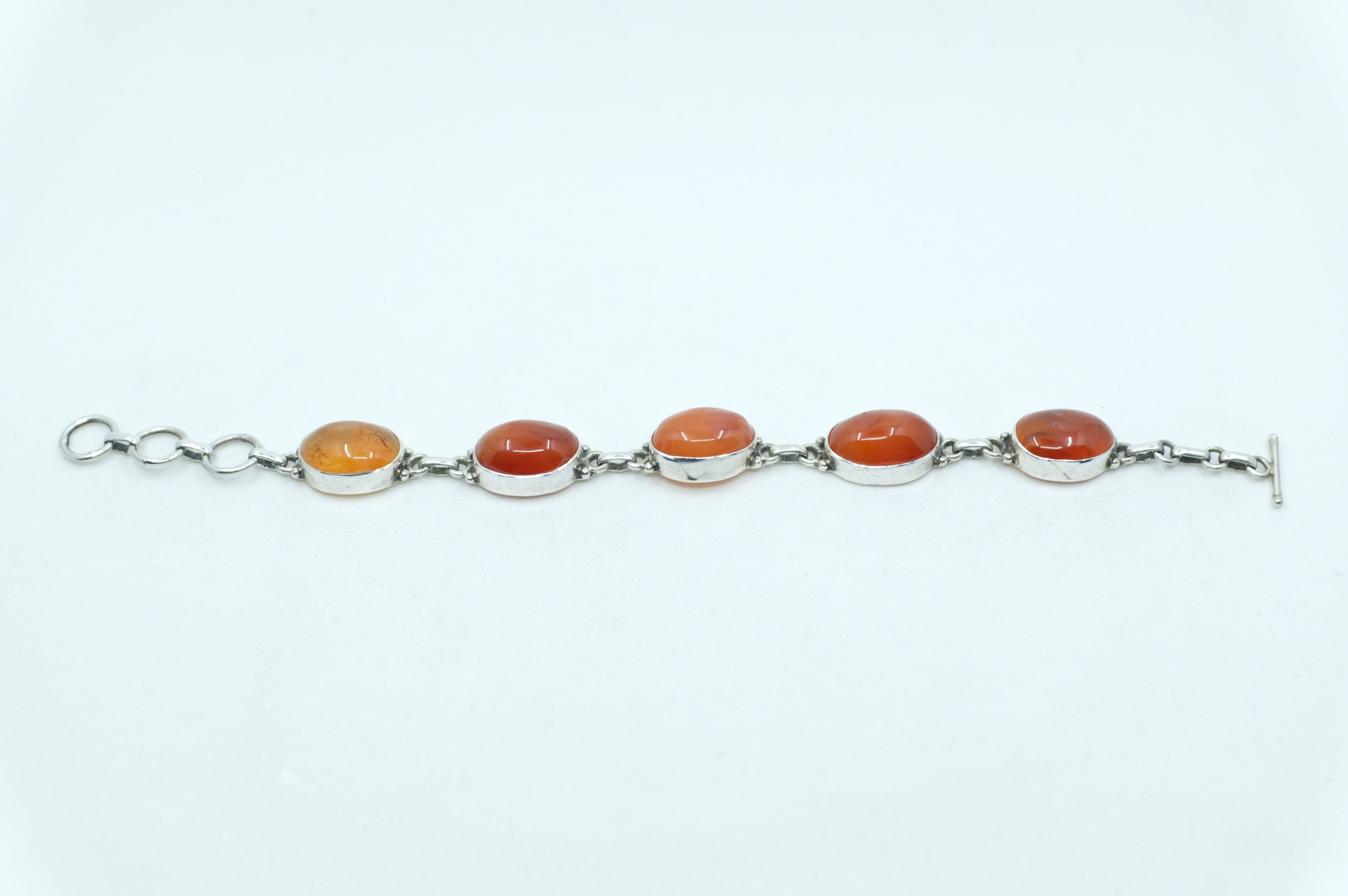 Sterling Silver Red Onyx Tennis Bracelet