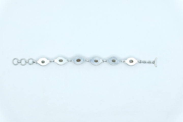 Sterling Silver Prehnite Tennis Bracelet