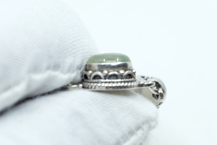 Sterling Silver Prehnite Tennis Bracelet