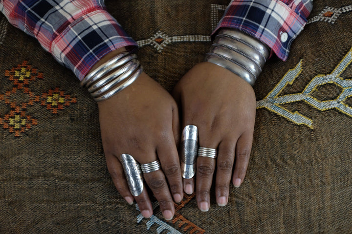 Sterling Silver Tahe Navajo Cuff Bracelet