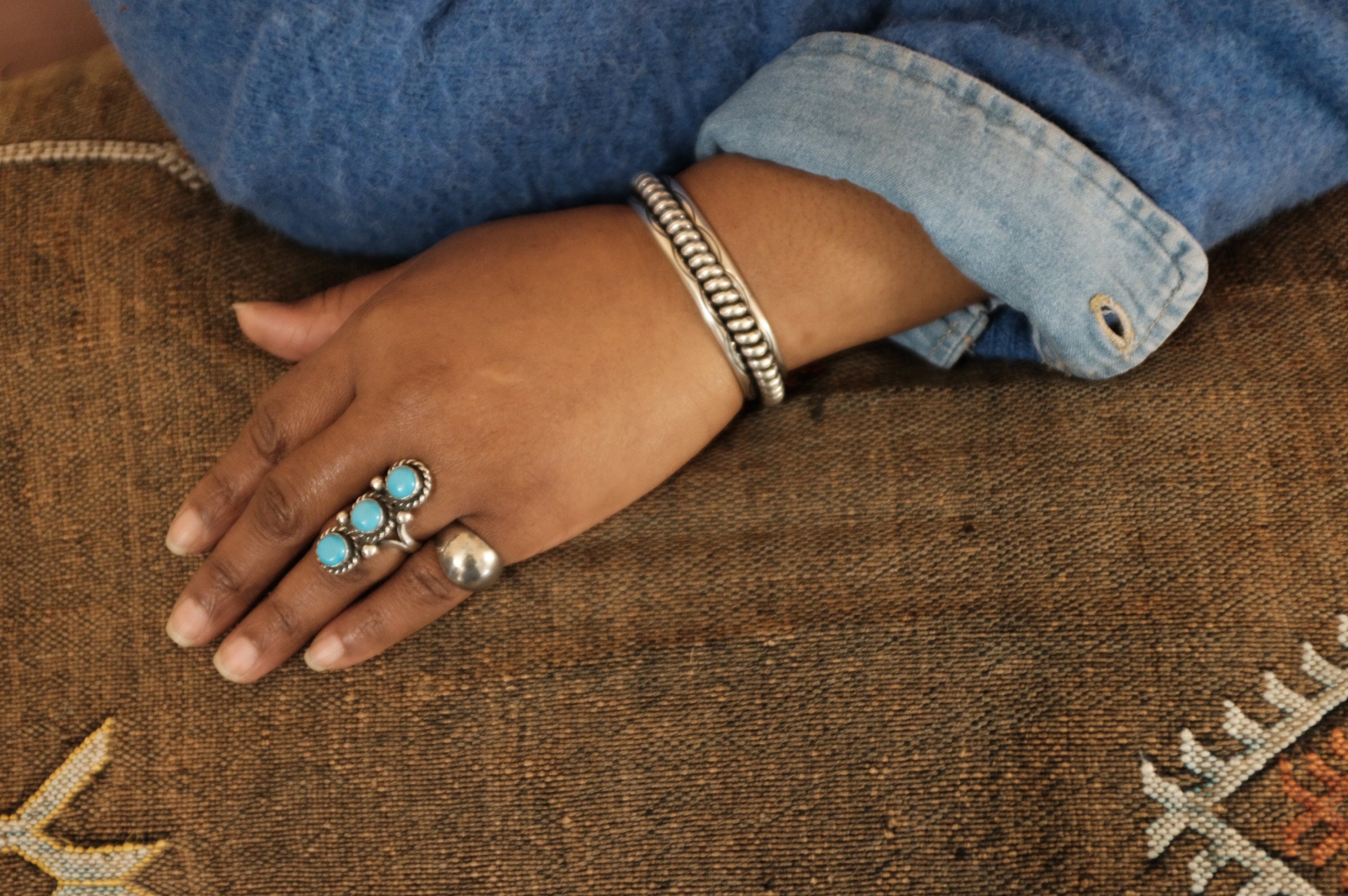 Sterling Silver Sleeping Beauty Turquoise Ring