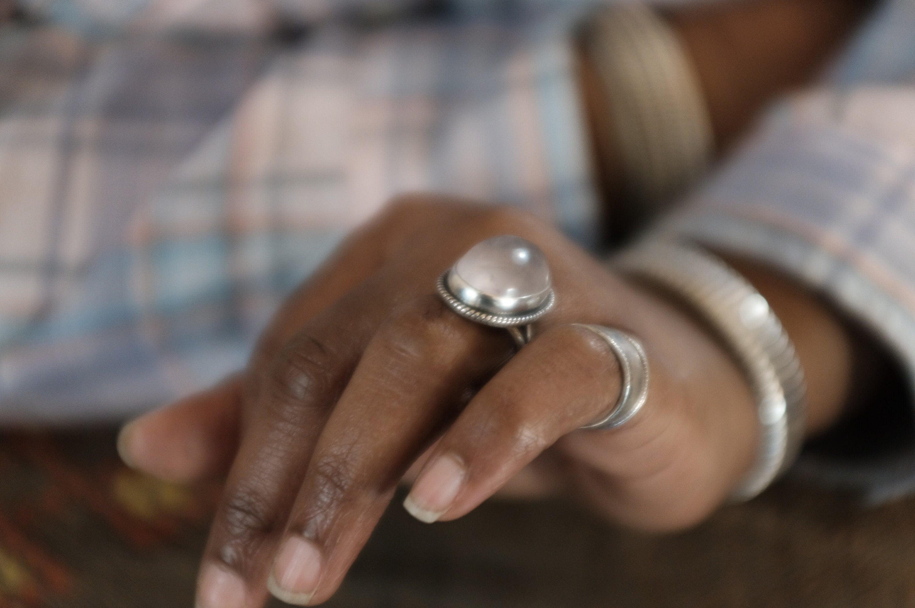 Sterling Silver Rose Quartz Ring