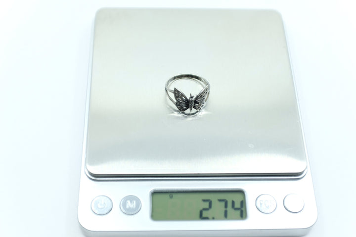 Sterling Silver Butterfly Ring