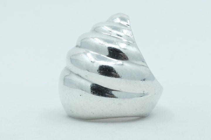 Sterling Silver Modernist Shell Ring