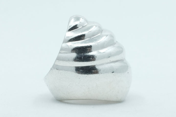 Sterling Silver Modernist Shell Ring