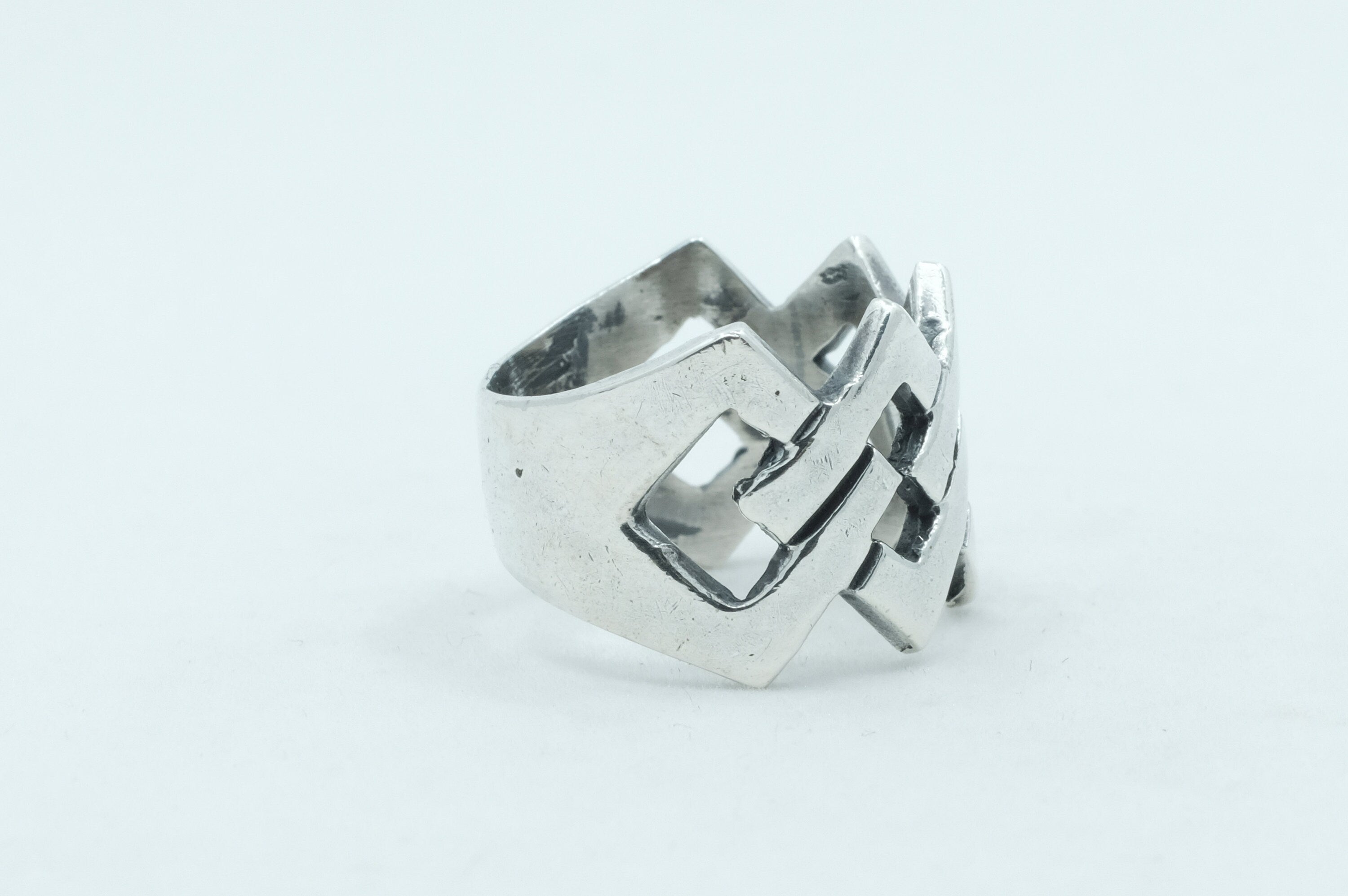 Sterling Silver Modernist Ring