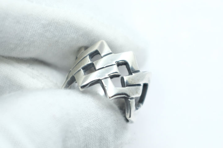 Sterling Silver Modernist Ring