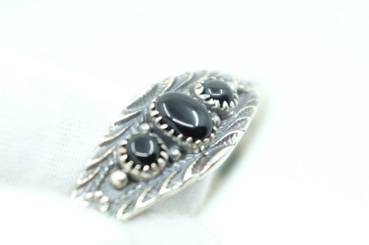 Sterling Silver Onyx Cuff Bracelet