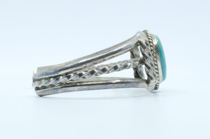 Sterling Silver Turquoise Vintage Navajo Cuff Bracelet