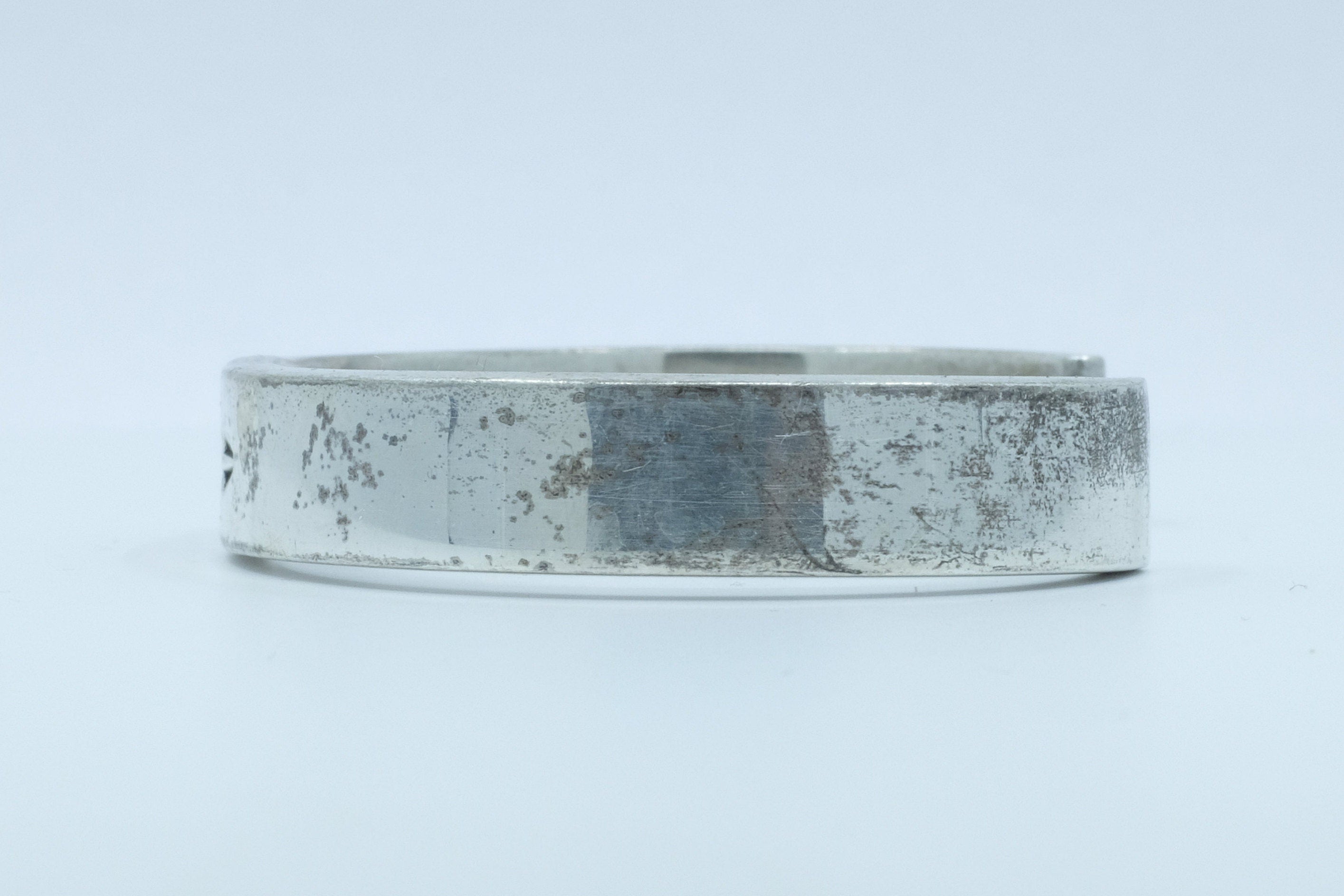 Sterling Silver George Francis Stamped Cuff Bracelet