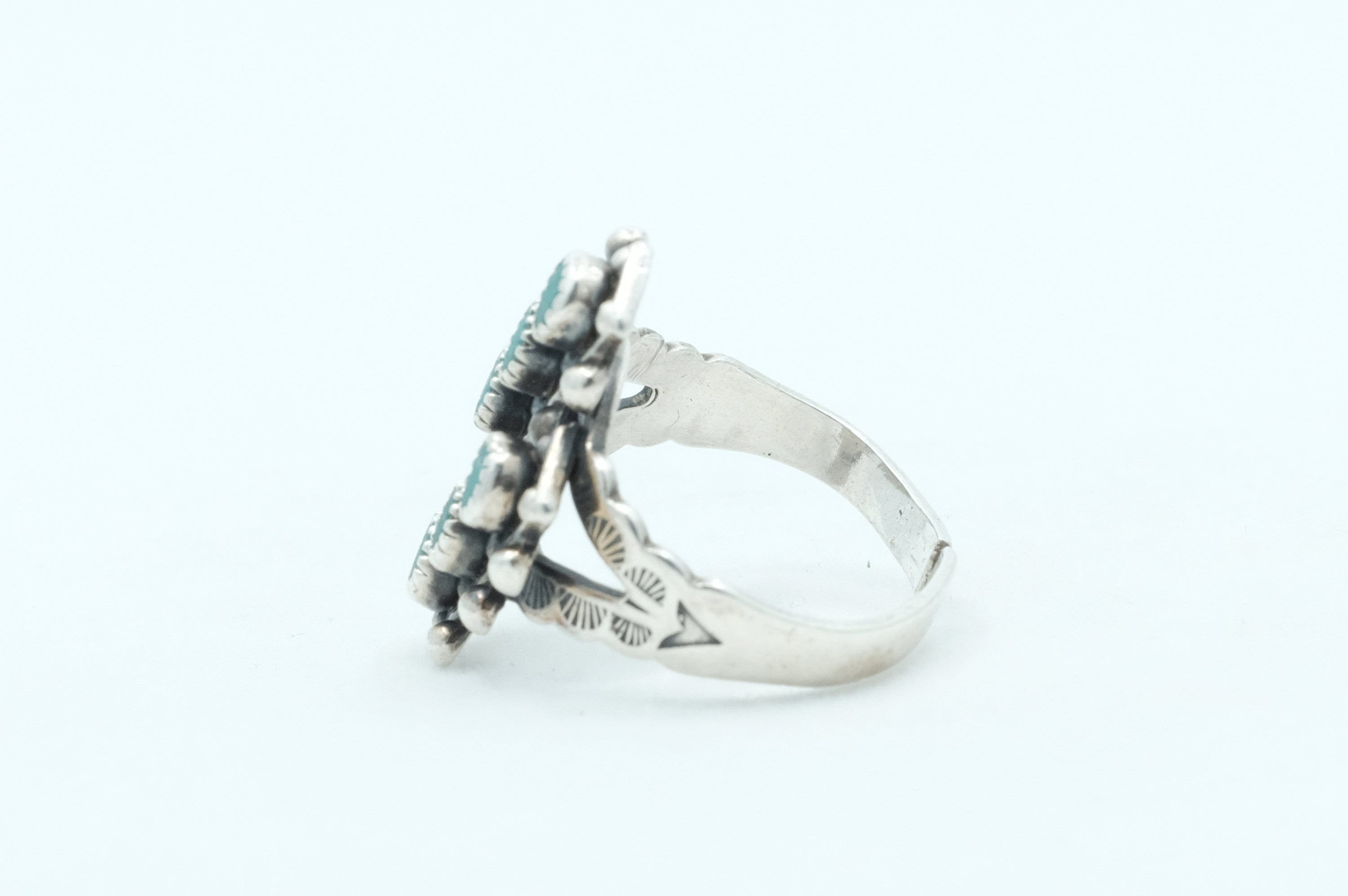 Sterling SIlver Petit Point Zuni Ring