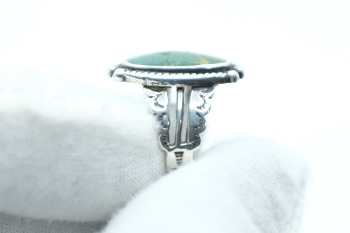 Sterling Silver Turquoise Fred Harvey Era Cerrillos Ring