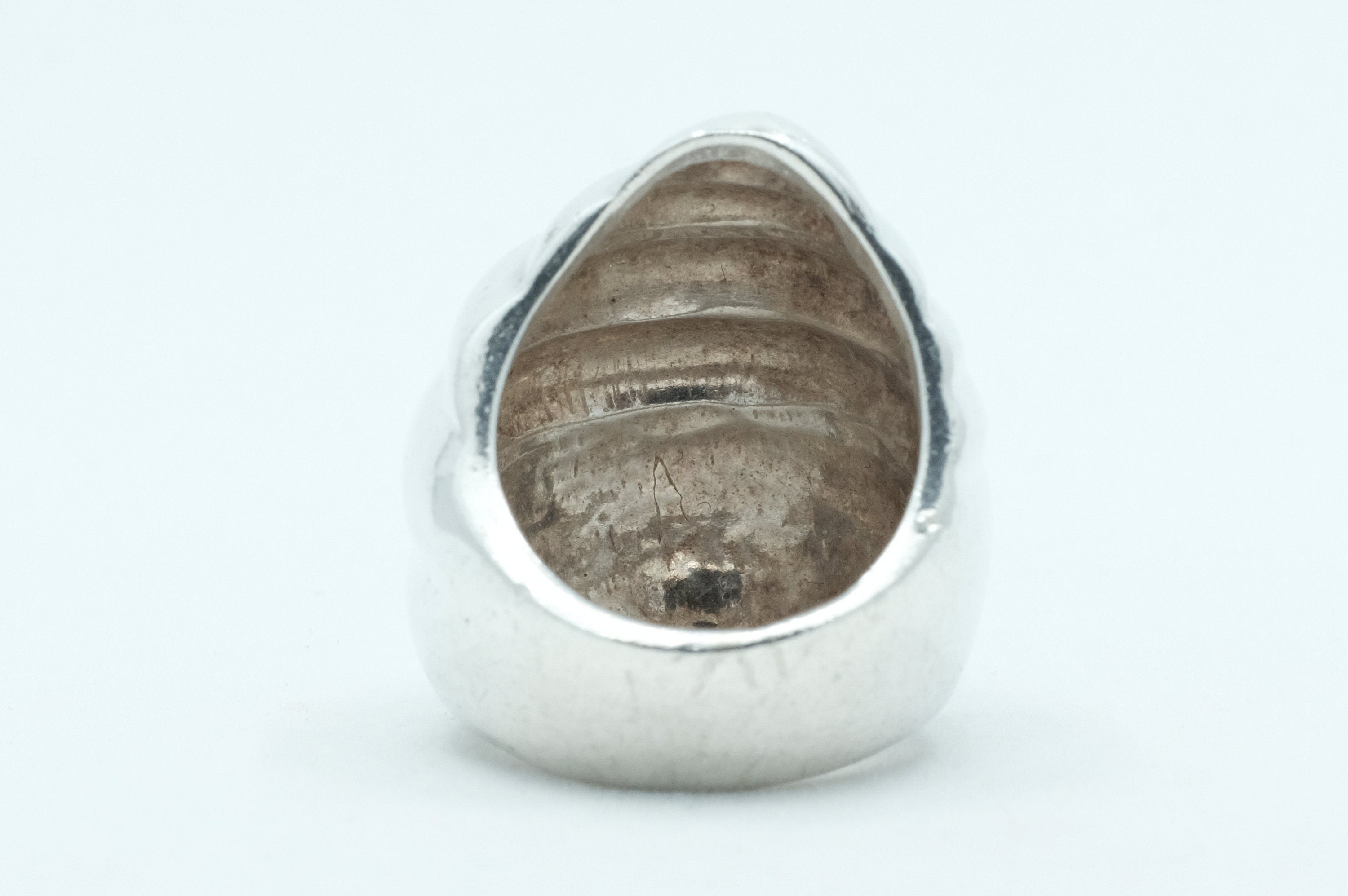 Sterling Silver Modernist Shell Ring