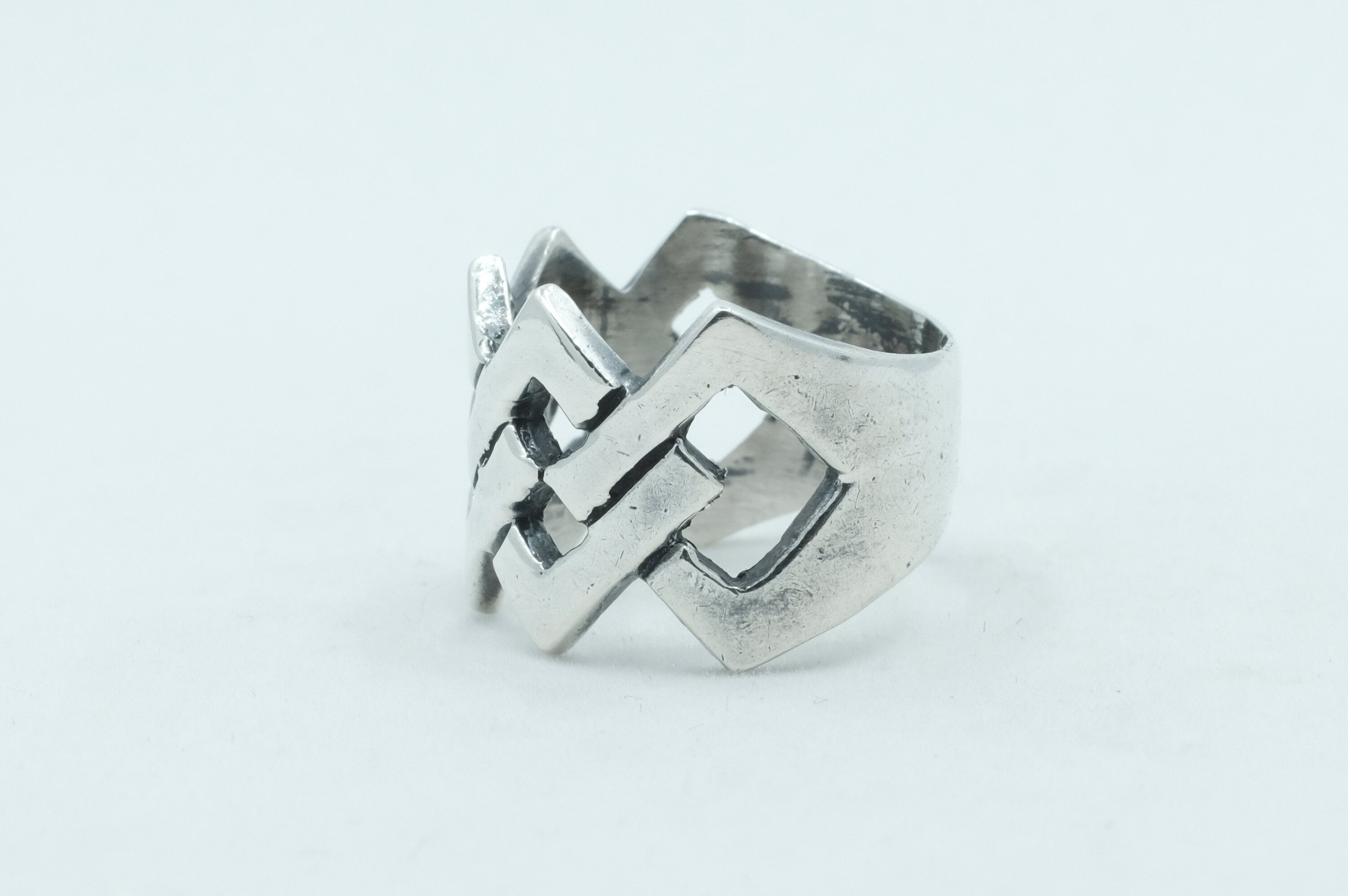 Sterling Silver Modernist Ring