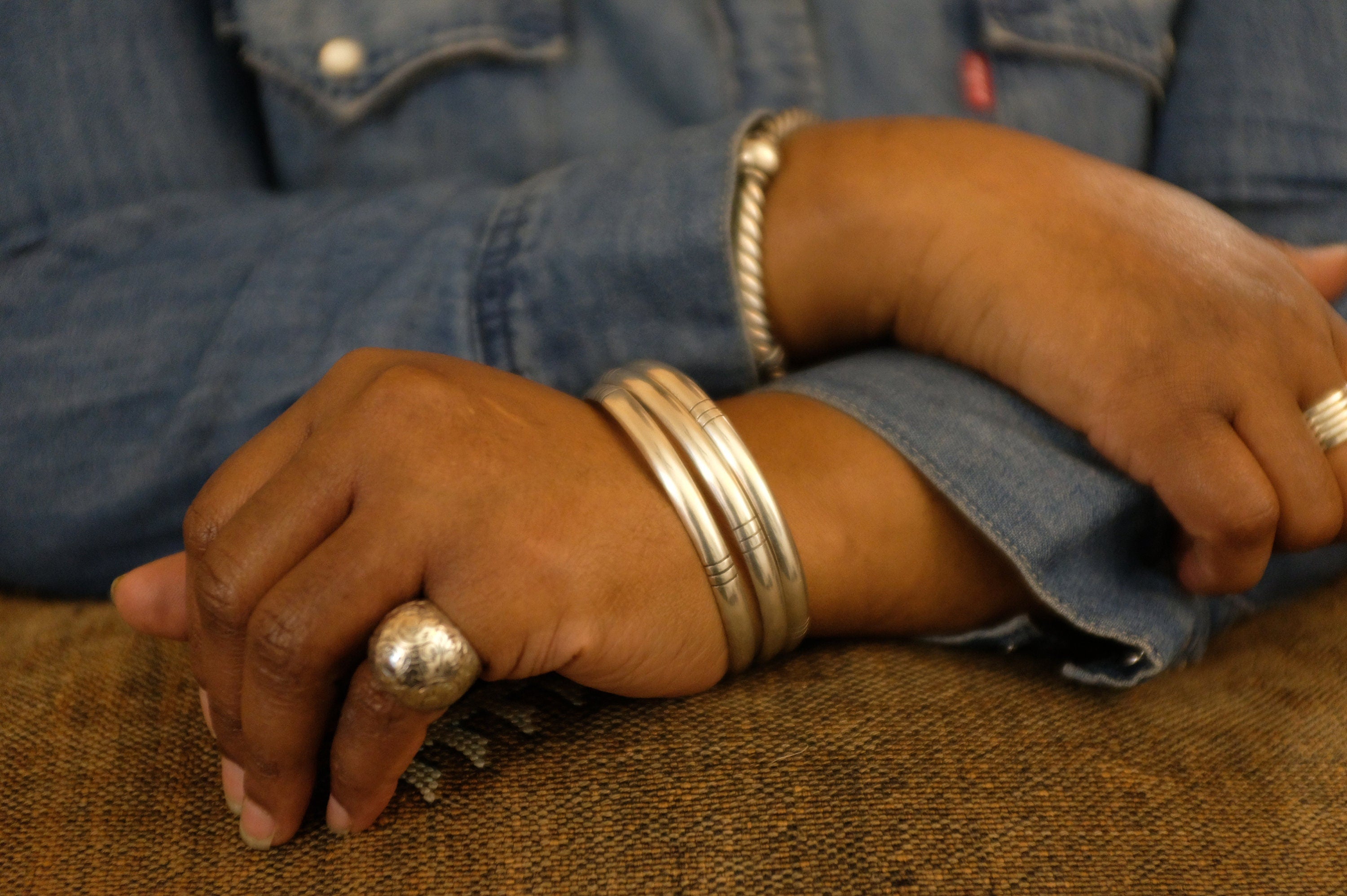 Sterling Silver Thai Etched Ring