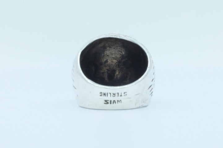 Sterling Silver Thai Etched Ring