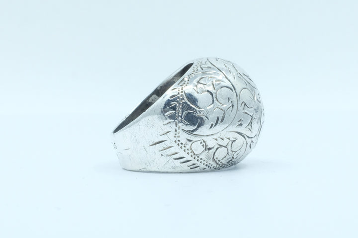 Sterling Silver Thai Etched Ring