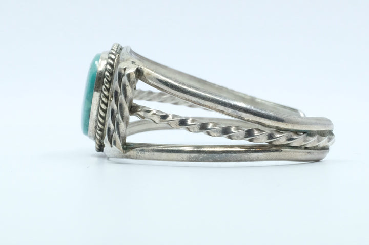 Sterling Silver Turquoise Vintage Navajo Cuff Bracelet