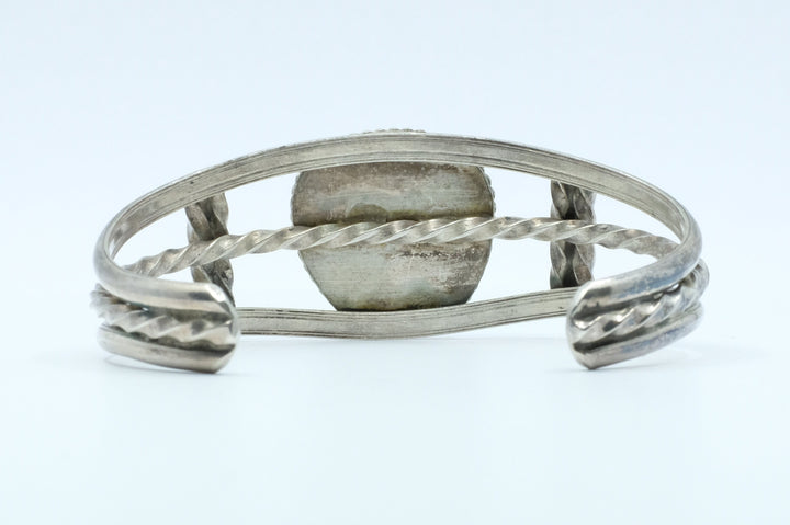 Sterling Silver Turquoise Vintage Navajo Cuff Bracelet