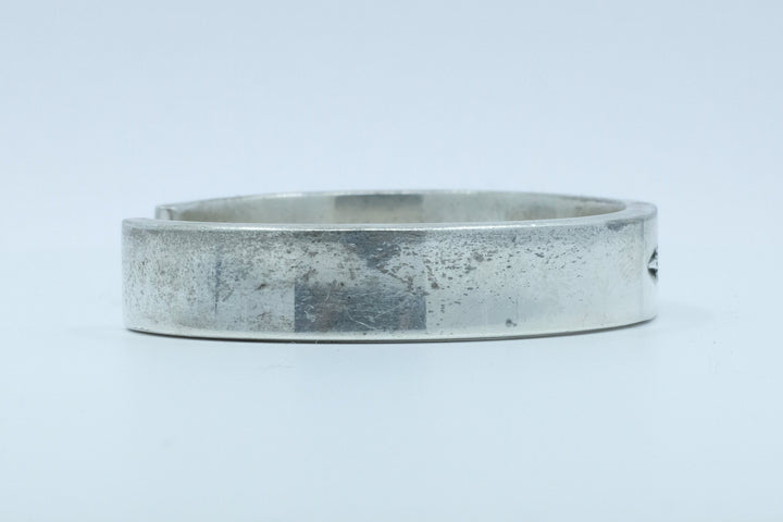 Sterling Silver George Francis Stamped Cuff Bracelet