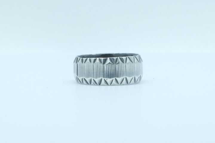 Sterling Silver Stamped Ring