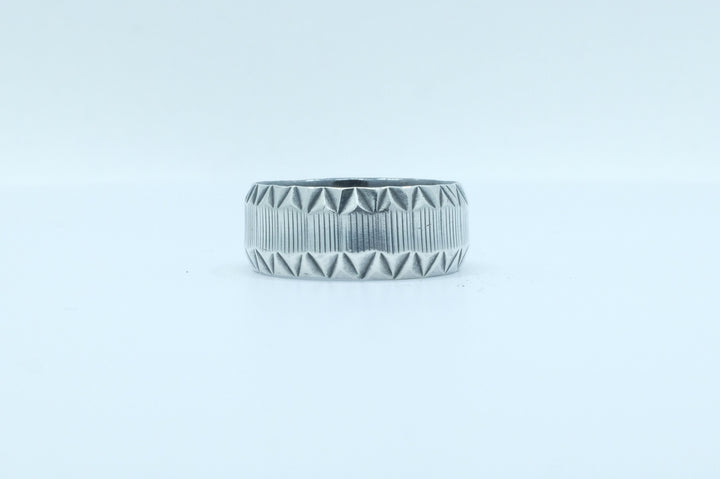 Sterling Silver Stamped Ring