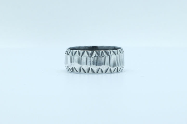 Sterling Silver Stamped Ring