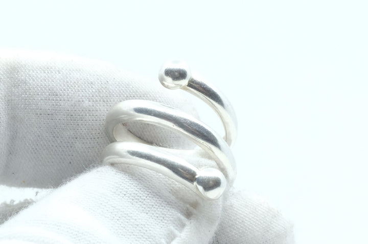 Sterling Silver Modern Spring Ring (3)