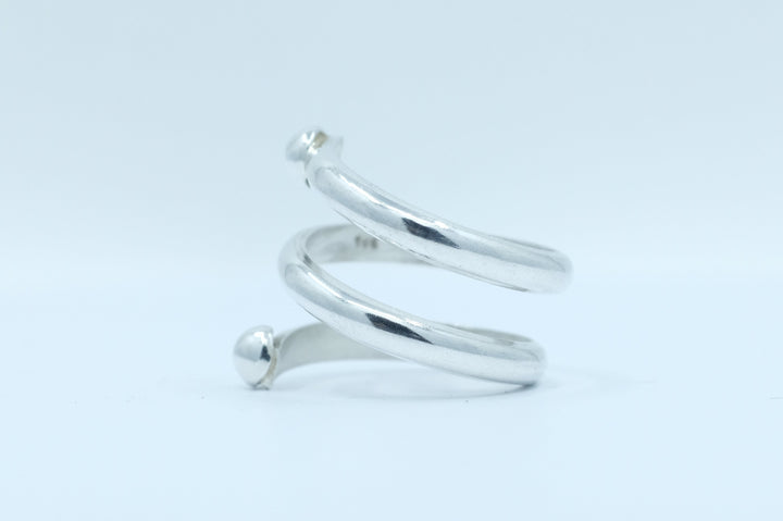 Sterling Silver Modern Spring Ring (2)