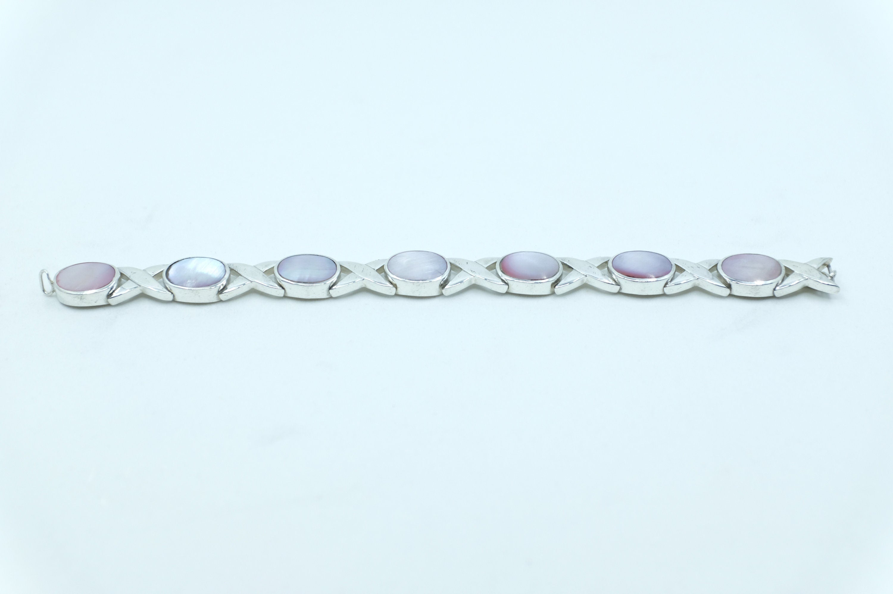 Sterling Silver Mother of Pearl Bracelet