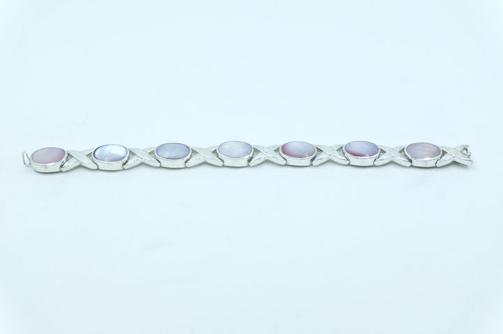 Sterling Silver Mother of Pearl Bracelet