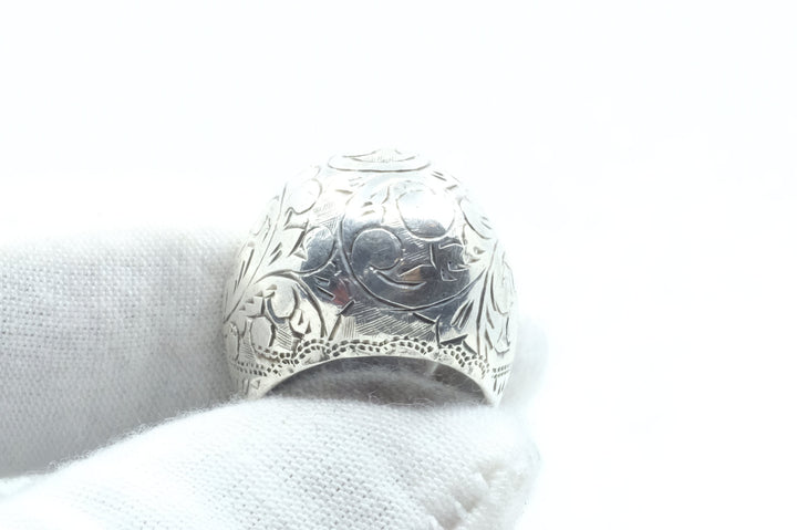 Sterling Silver Thai Etched Ring