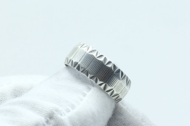 Sterling Silver Stamped Ring