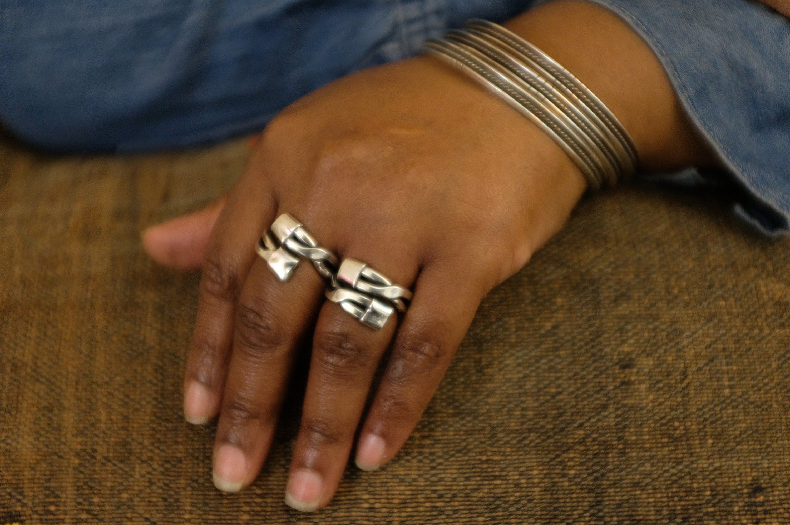 Sterling Silver Rope Twist Ring