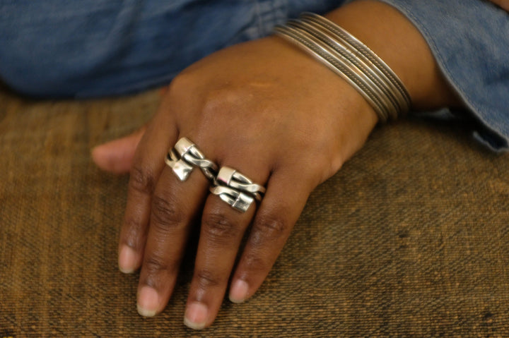 Sterling Silver Rope Twist Ring