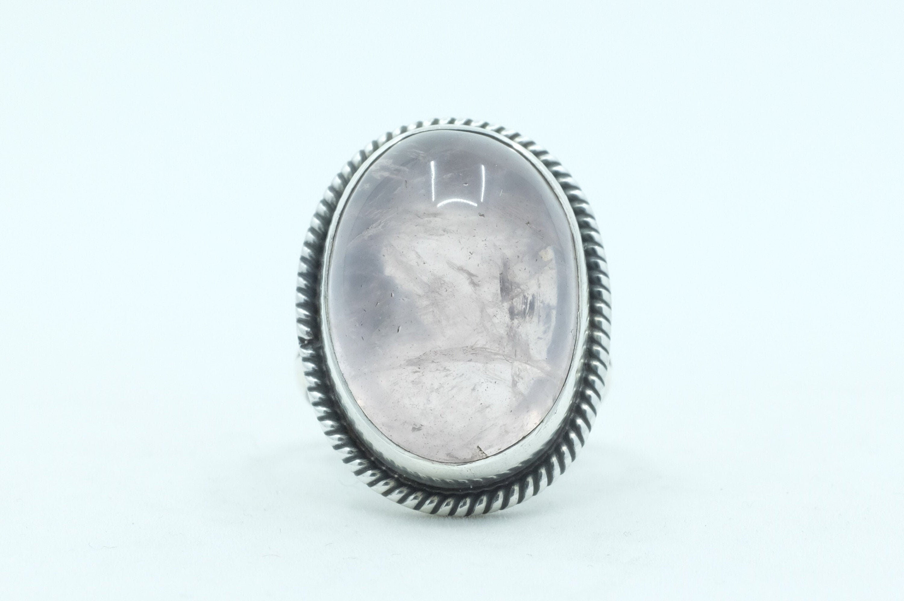 Sterling Silver Rose Quartz Ring