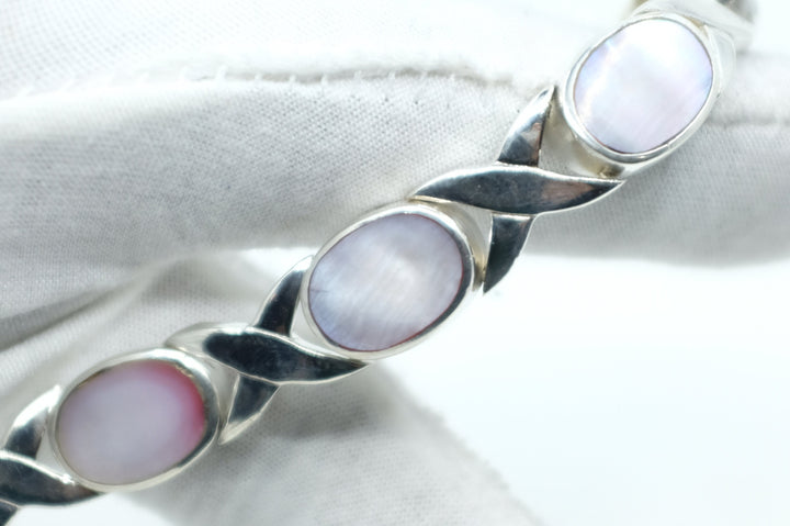 Sterling Silver Mother of Pearl Bracelet