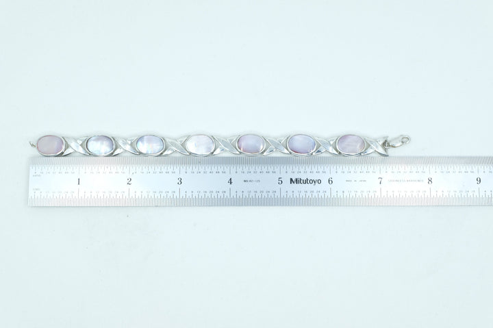 Sterling Silver Mother of Pearl Bracelet