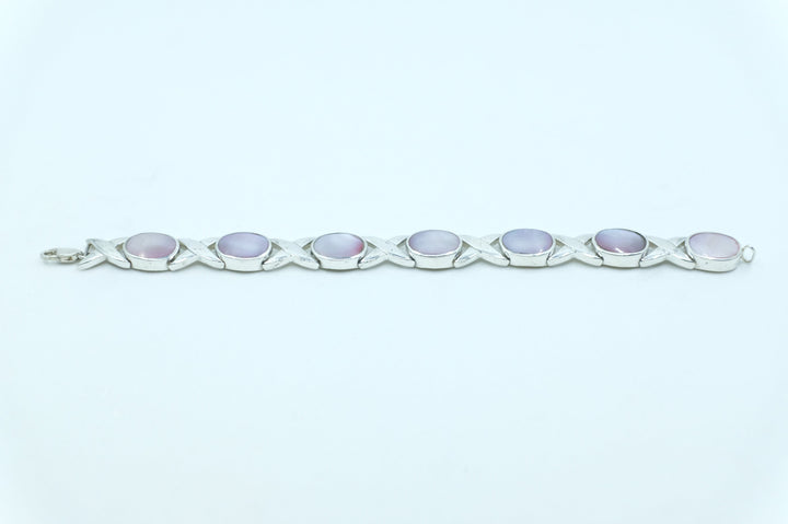 Sterling Silver Mother of Pearl Bracelet