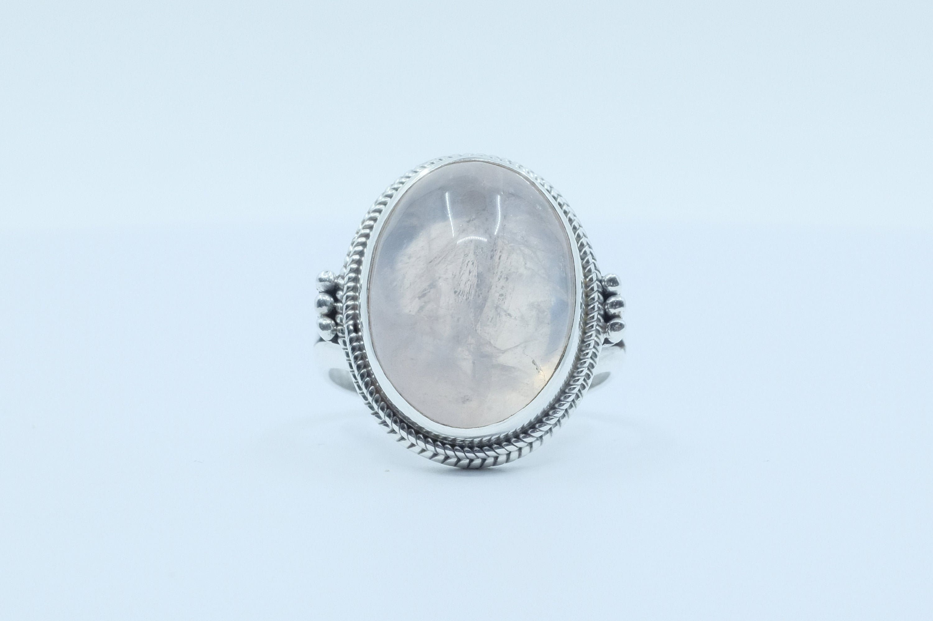 Sterling Silver Rose Quartz Ring