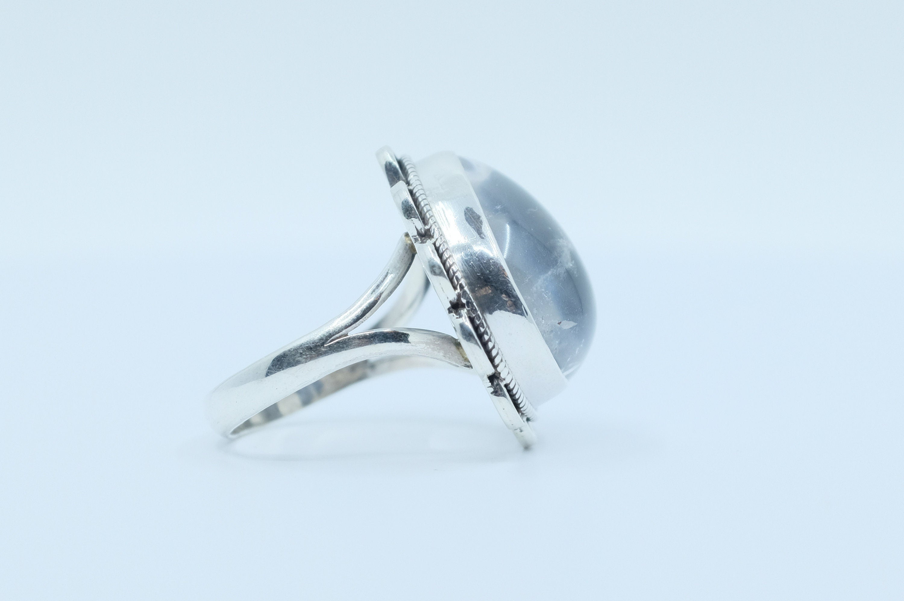 Sterling Silver Clear Quartz Ring