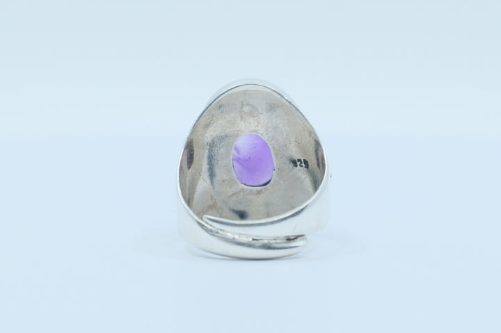 Sterling Silver Amethyst Nepalese Ring