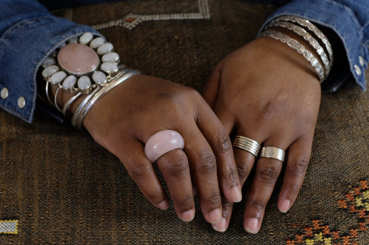 Sterling Silver and Rose Quartz Ring (2)