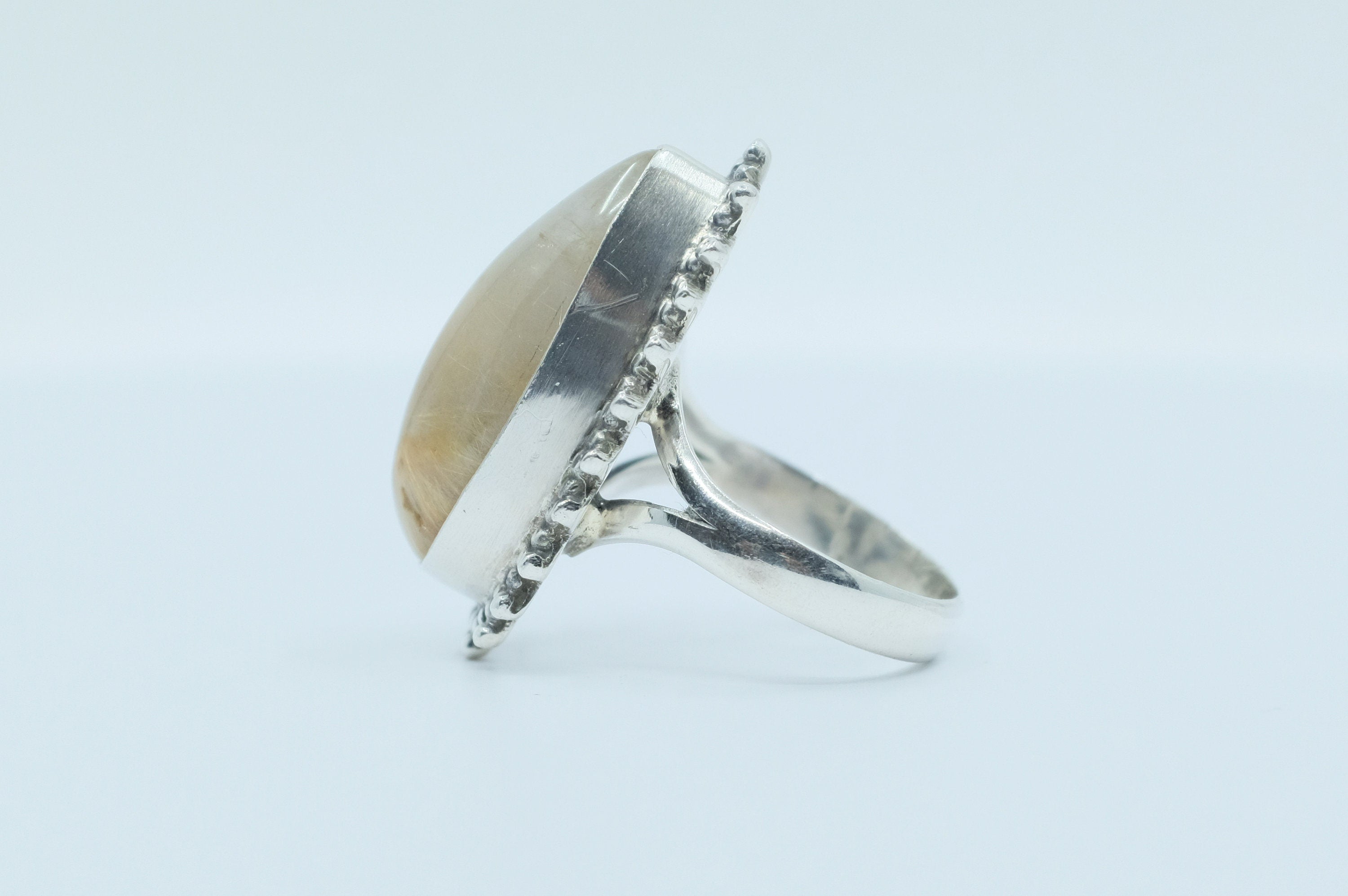 Sterling Silver Rutilated Quartz Ring