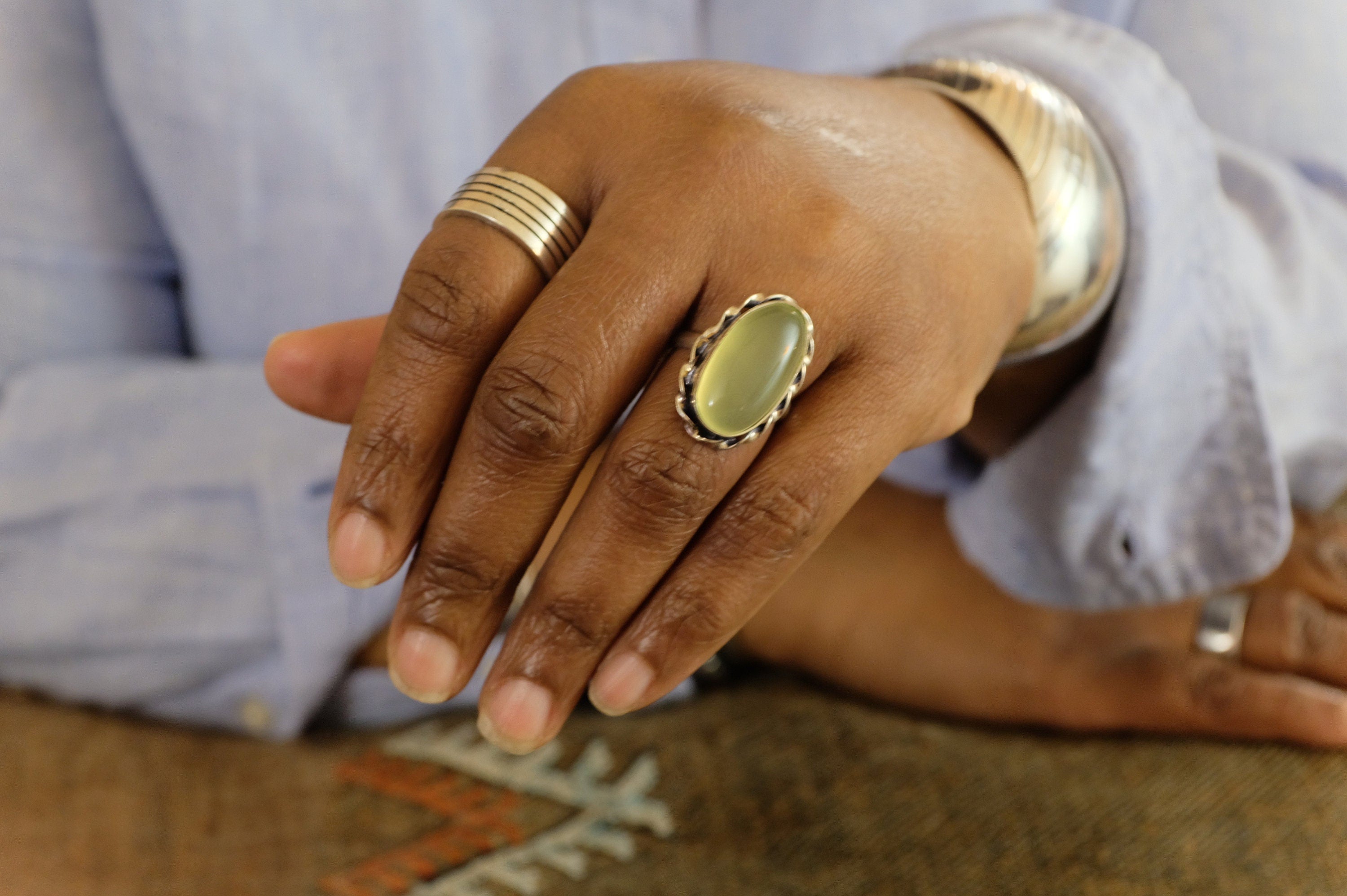 Sterling Silver Fluorite Ring