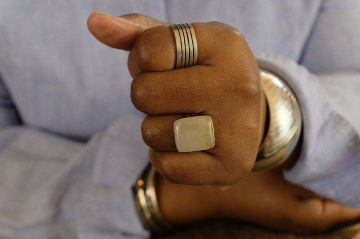 Sterling Silver Rutilated Quartz Ring