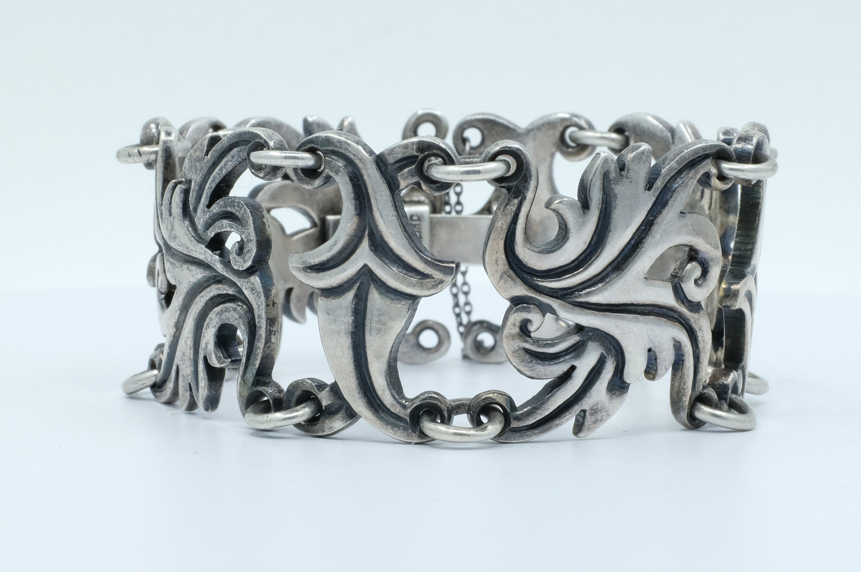 Sterling Silver Pedro Castillo Foliate Bracelet