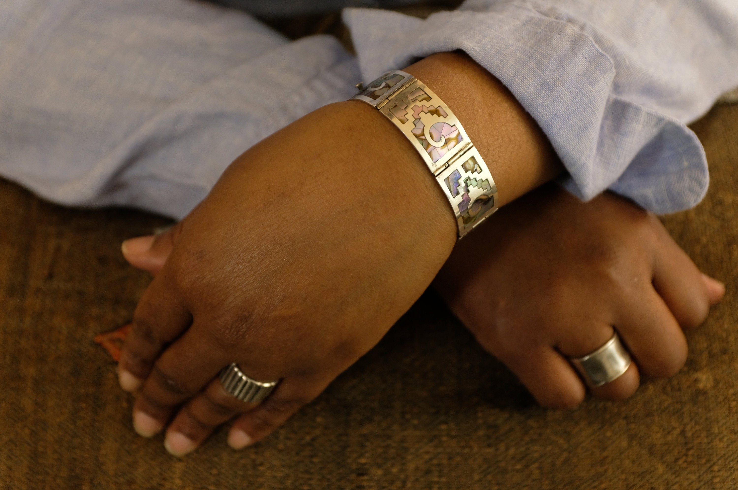 Sterling Silver Abalone Bracelet